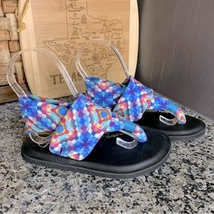 Y Not? Girls Colorful Yoga Mat Sandals